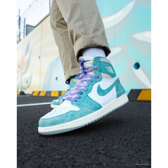 Nike Air Jordan 1 Retro High Turbo Green 555088-311 Turbogreen/Sail-White-Lightsmokegray