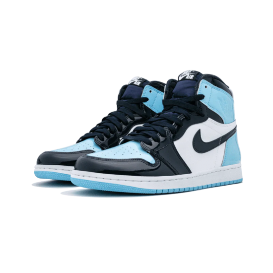 Nike Air Jordan 1 Retro High Unc Patent CD0461-401 Obsidian/Blue Chill-White Release