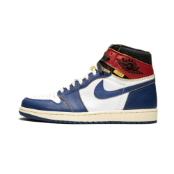 Nike Air Jordan 1 Retro High Union Los Angeles Blue Toe BV1300-146 White/Stormblue-Varsityred-Black