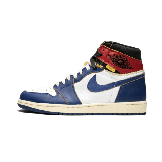 Nike Air Jordan 1 Retro High Union Los Angeles Blue Toe BV1300-146 White/Stormblue-Varsityred-Black