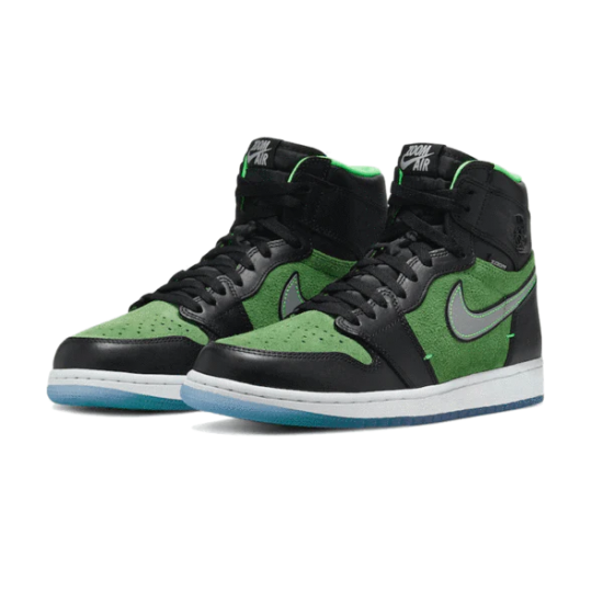 Nike Air Jordan 1 Retro High Zoom Black Green CK6637-002 Fir/Black-Tomatillo-Rage Green