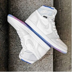 Nike Air Jordan 1 Retro High Zoom White Racer Blue CK6637-104 White/Racer Blue-White Release