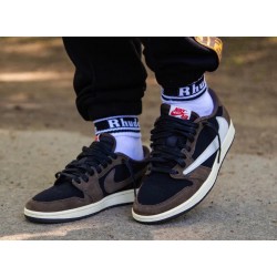 Nike Air Jordan 1 Retro Low Travis Scott CQ4277-001 Black/Dark Mocha-University Red Sail