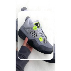 Nike Air Jordan 4 Neon Volt CT5342-007 Cool Gray/Volt-Wolf Gray-Anthracite 