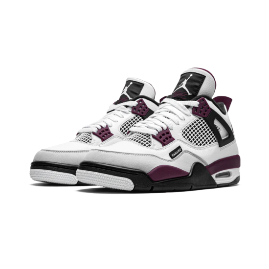 Nike Air Jordan 4 Psg Neutral Grey Bordeaux CZ5624-100 White/Neutral Gray/Black/Bordeaux