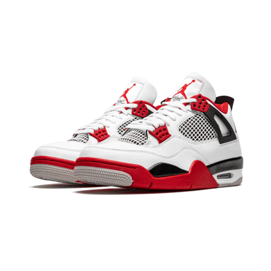 Nike Air Jordan 4 Retro Fire Red (2020) DC7770-160 White/Black-Tech Gray-Fire Red