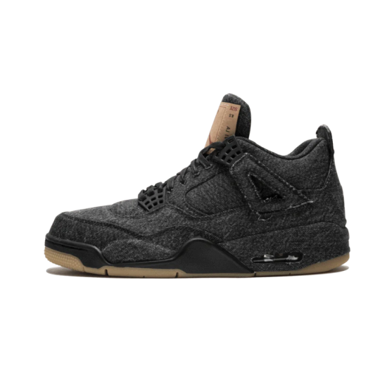 Nike Air Jordan 4 Retro Levi‘s Black AO2571-001 Black/Black-Black