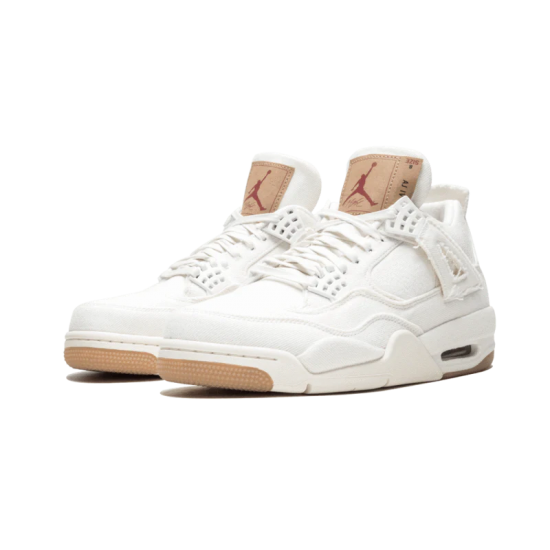 Nike Air Jordan 4 Retro Levis White AO2571-100 White/White-White