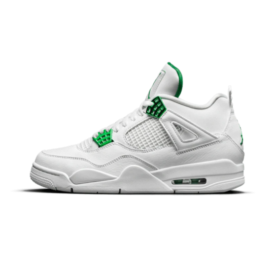 Nike Air Jordan 4 Retro Metallic Green CT8527-113 White/Metallic Silver-Pine Green