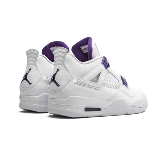 Nike Air Jordan 4 Retro Metallic Purple CT8527-115 White/Metallicsilver-Courtpurple