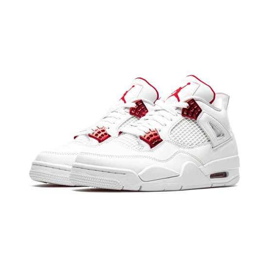 Nike Air Jordan 4 Retro Metallic Red CT8527-112 White/Metallicsilver-Universityred