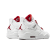 Nike Air Jordan 4 Retro Metallic Red CT8527-112 White/Metallicsilver-Universityred