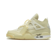 Nike Air Jordan 4 Retro Off-White Sail CV9388-100 Sail/Muslin-White-Black