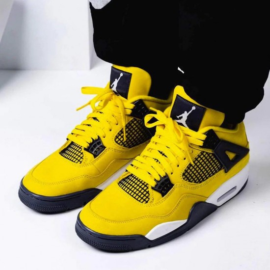 Nike Air Jordan 4 Retro Tour Yellow (Lightning) CT8527-700 Touryellow/White/Black