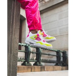 Nike Air Jordan 4 Retro White Lemon Pink CV7808-100 White/Lemon Venom-Pink Blast 