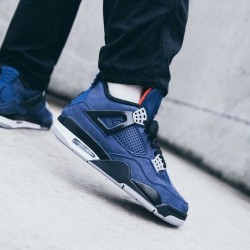 Nike Air Jordan 4 Retro Winter Loyal Blue AO2571-001 Black/Black-Black