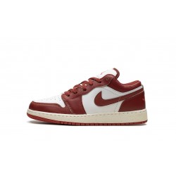 Air Jordan 1 Low GradeSchool DUNE RED FJ3465-160 Reps Shoes