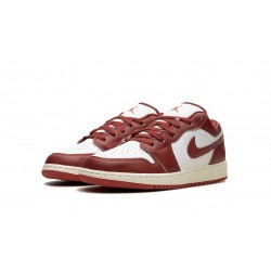 Air Jordan 1 Low GradeSchool DUNE RED FJ3465-160 Reps Shoes