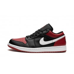 Air Jordan 1 Low Mens Herren Alternate Bred Toe 553558-066 Reps Shoes