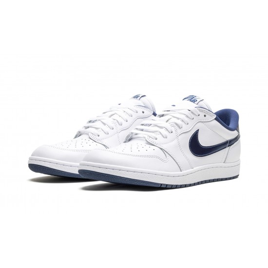 Air Jordan 1 Low Mens Metallic Navy FB9933-141 Reps Shoes