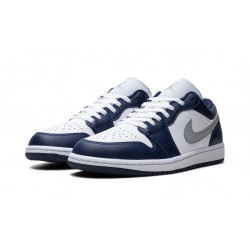 Air Jordan 1 Low Mens Midnight Navy 553558-141 Reps Shoes