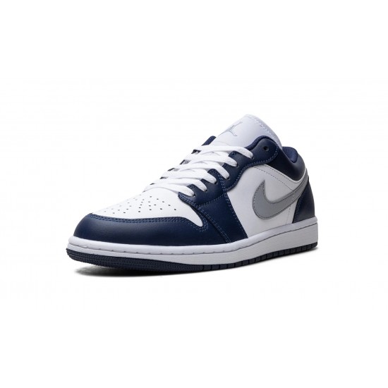 Air Jordan 1 Low Mens Midnight Navy 553558-141 Reps Shoes