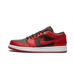 Air Jordan 1 Low Mens Reverse Bred 553558-606 Reps Shoes