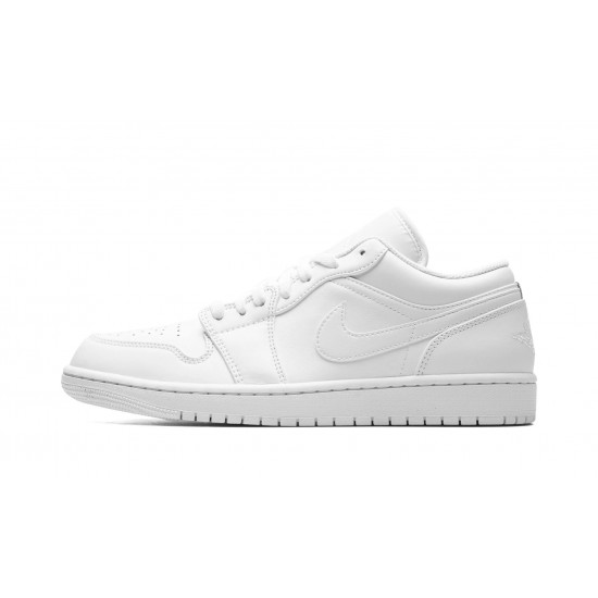 Air Jordan 1 Low Mens Triple White 553558-136 Reps Shoes