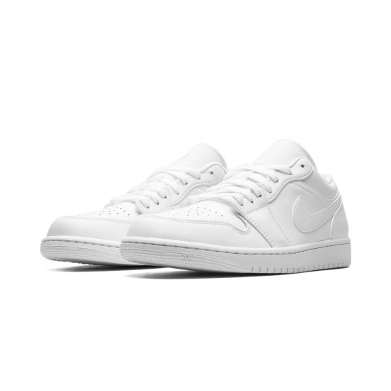 Air Jordan 1 Low Mens Triple White 553558-136 Reps Shoes