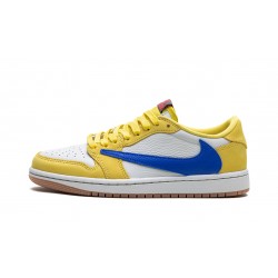 Air Jordan 1 Low Women Travis Scott - Canary DZ4137-700 Reps Shoes 