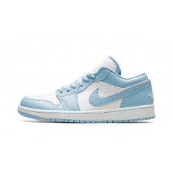 Air Jordan 1 Low Womens Ice Blue DC0774-141 Reps Shoes