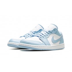 Air Jordan 1 Low Womens Ice Blue DC0774-141 Reps Shoes