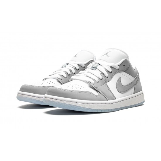 Air Jordan 1 Low Womens White Wolf Grey DC0774-105 Reps Shoes