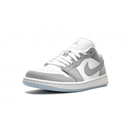 Air Jordan 1 Low Womens White Wolf Grey DC0774-105 Reps Shoes