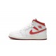 Air Jordan 1 Mid GradeSchool White Dune Red FJ3464-160 Reps Shoes