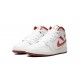 Air Jordan 1 Mid GradeSchool White Dune Red FJ3464-160 Reps Shoes