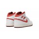 Air Jordan 1 Mid GradeSchool White Dune Red FJ3464-160 Reps Shoes