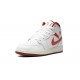 Air Jordan 1 Mid GradeSchool White Dune Red FJ3464-160 Reps Shoes