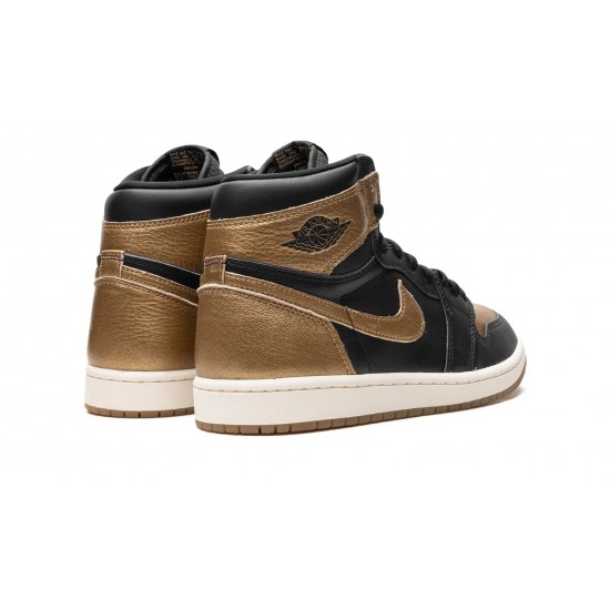 Air Jordan 1 High Mens Metallic Gold DZ5485-071 Reps Shoes