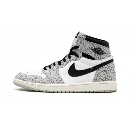 Air Jordan 1 High Mens OG White Cement DZ5485-052 Reps Shoes