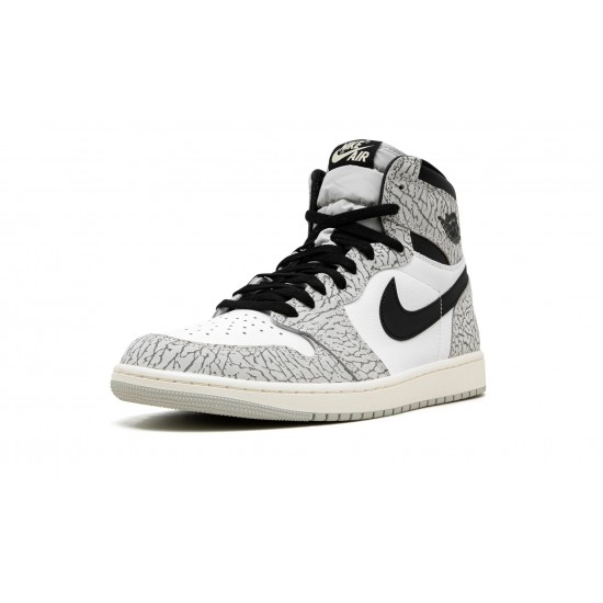 Air Jordan 1 High Mens OG White Cement DZ5485-052 Reps Shoes