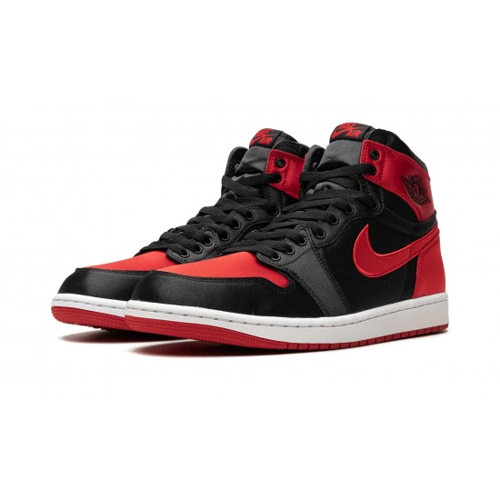 Air Jordan 1 High Womens Satin Bred FD4810-061 Reps Shoes