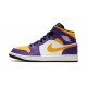 Air Jordan 1 Mid Mens Lakers DQ8426-517 Reps Shoes