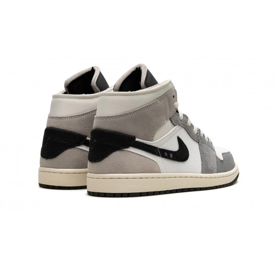 Air Jordan 1 Mid Mens SE Cement Grey DZ4136-002 Reps Shoes