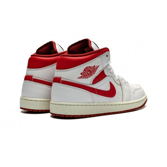 Air Jordan 1 Mid Mens SE Dune Red FJ3458-160 Reps Shoes