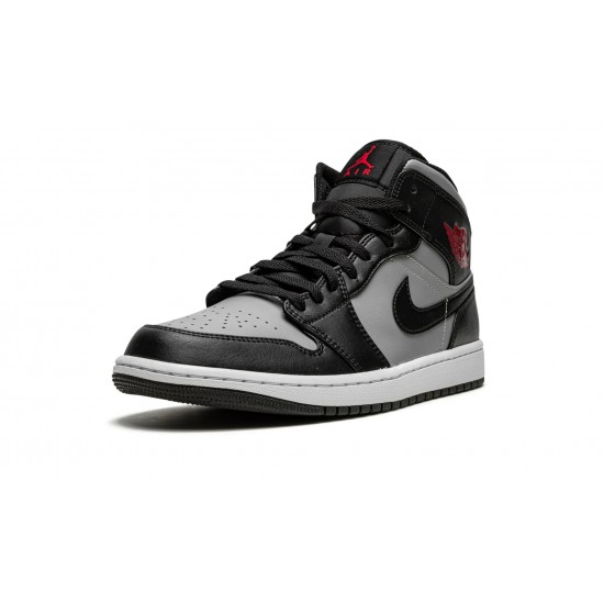 Air Jordan 1 Mid Mens Shadow Red 554724-096 Reps Shoes