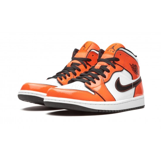 Air Jordan 1 Mid Mens Turf Orange DD6834-802 Reps Shoes