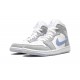 Air Jordan 1 Mid Womens Grey Blue BQ6472-105 Reps Shoes