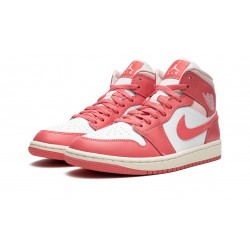 Air Jordan 1 Mid Womens Strawberries And Cream BQ6472 186 Reps Shoes