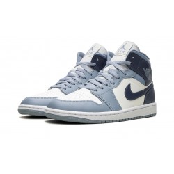 Air Jordan 1 Mid Womens Two-Tone Blue BQ6472-140 Reps Shoes